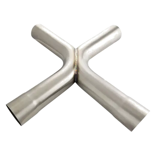 X-Pipe 3in. (76mm) OD  Stainless 304 Brushed 90 Degree Bends product image