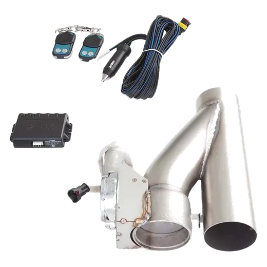 XFORCE Electric Stainless Steel Exhaust Cut Out Valve Kit With Remote 4 Inch **** Special Order Item **** product image