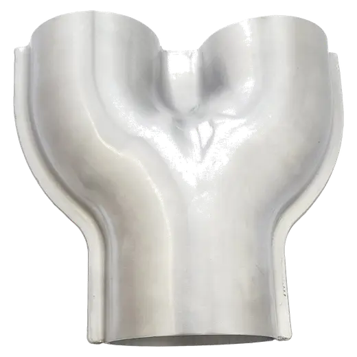 Y-PIPE Pressed Collector - Single 3" (76mm) Dual 2 x 2 1/2" (63mm) Stainless Steel product image