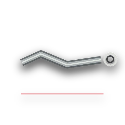 Generated transparent product-style artwork for 1ML-AT63-1.6 2 1/2in (63.5mm) x 1.6mm Wall, 1.45m Length Aluminised Tube. Mandrel Bending Only