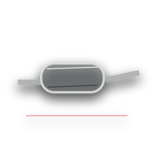 Generated transparent product-style artwork for CT05-16S HOT-DOG RESONATOR 3.5' INLET 16' LONG