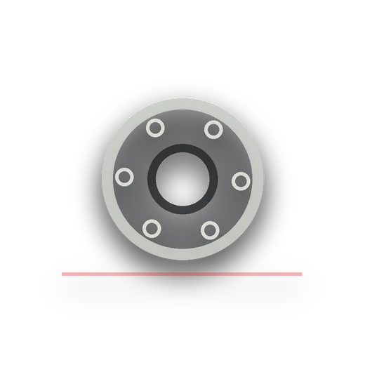 Generated transparent product-style artwork for FE192-10 4 Bolt Flange, 5in ID, 116mm Bolt Centres, 11.5mm Bolt Holes, 10mm Thick