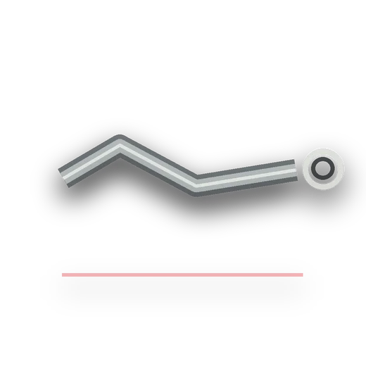 Generated transparent product-style artwork for SSC56R250 Holden HQ - WB P/VAN - Ute RH 2.5in Connecting pipe, Stainless Steel