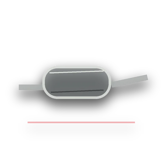 Generated transparent product-style artwork for SSMBM133MF Chrysler 300C Hemi 5.7L Sedan, 3in Rear Mufflers