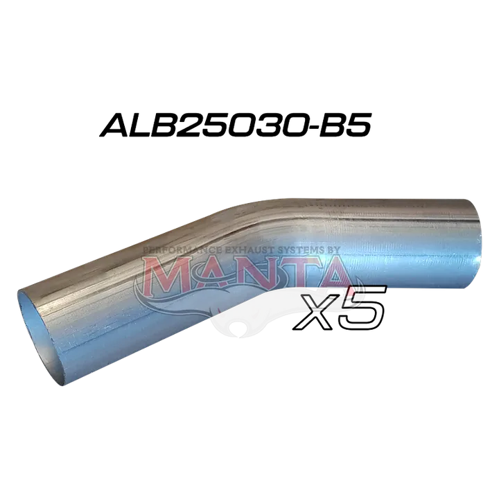 (Pack 5) 2 1/2in (63.5mm) 30deg Aluminised Mandrel Bend product image