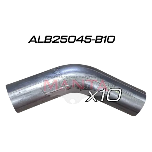(Pack 10) 2 1/2in (63.5mm) 45deg Aluminised Mandrel Bend product image