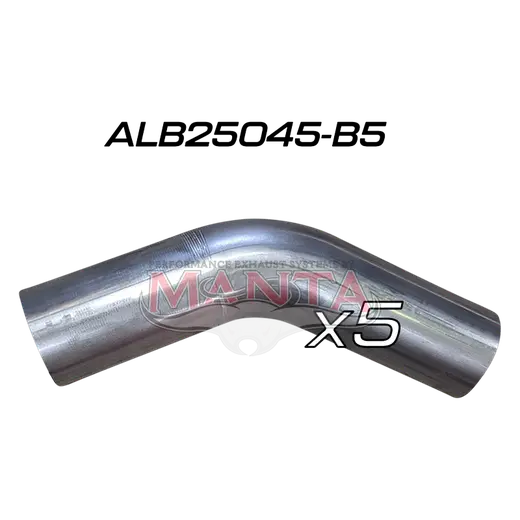 (Pack 5) 2 1/2in (63.5mm) 45deg Aluminised Mandrel Bend product image