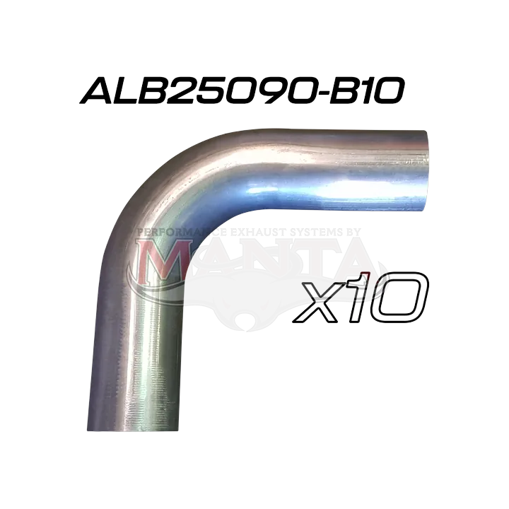 (Pack 10) 2 1/2in (63.5mm) 90deg Aluminised Mandrel Bend product image