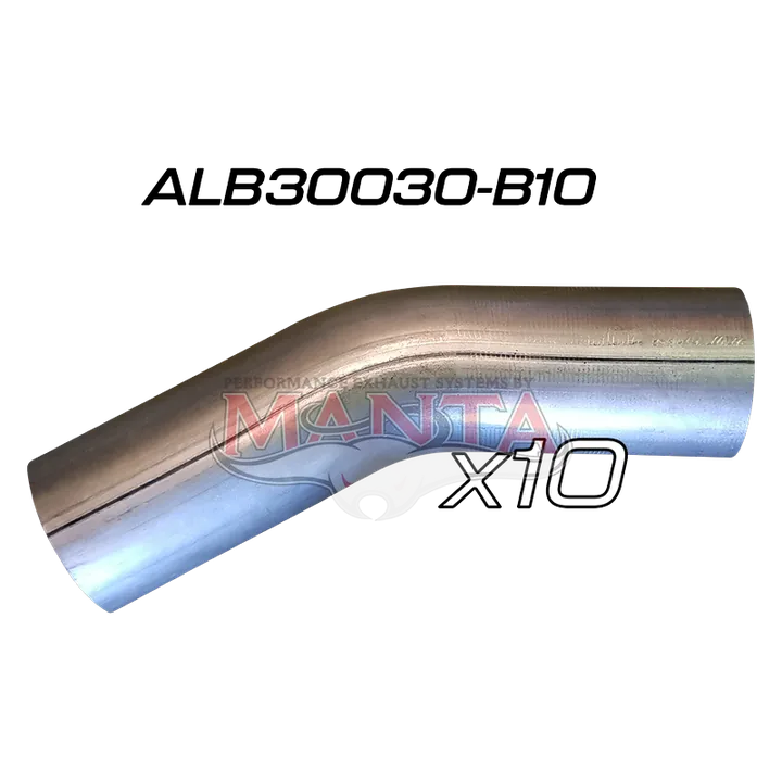 (Pack 10) 3in (76.2mm) 30deg Aluminised Mandrel Bend product image