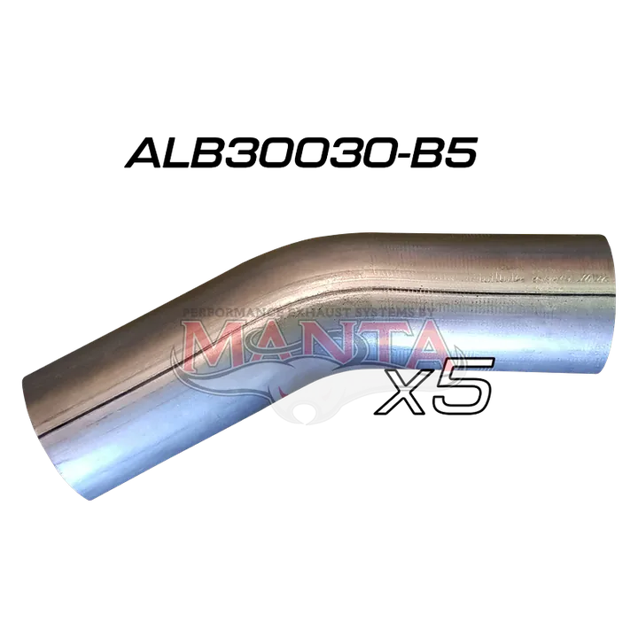 (Pack 5) 3in (76.2mm) 30deg Aluminised Mandrel Bend product image