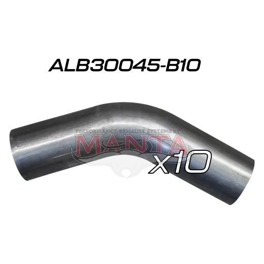 (Pack 10) 3in (76.2mm) 45deg Aluminised Mandrel Bend product image