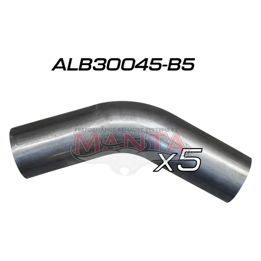 (Pack 5) 3in (76.2mm) 45deg Aluminised Mandrel Bend product image