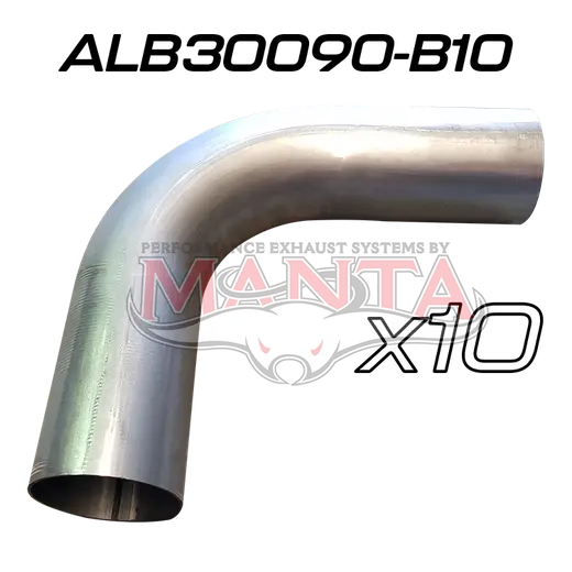 (Pack 10) 3in (76.2mm) 90deg Aluminised Mandrel Bend product image