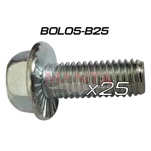 (Pack 25) 14mm Head 25mm x 10mm x 1.5p (Nissan Patrol, D22, Falcon Extractor Bolt) product image