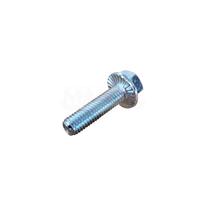 M8 x 1.25p x 30mm, 8.8 Flange Head, Serrated Silver Zinc Extractor Bolt. Max Torque 15.5 Nm product image