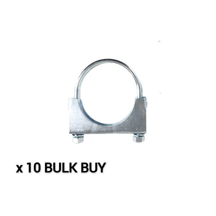 Pack of 10 - U-Bolt Clamp Zinc Plated, Suits 1 3/8in (36mm) OD Flare, On 1 1/4in (32mm) OD Tube product image