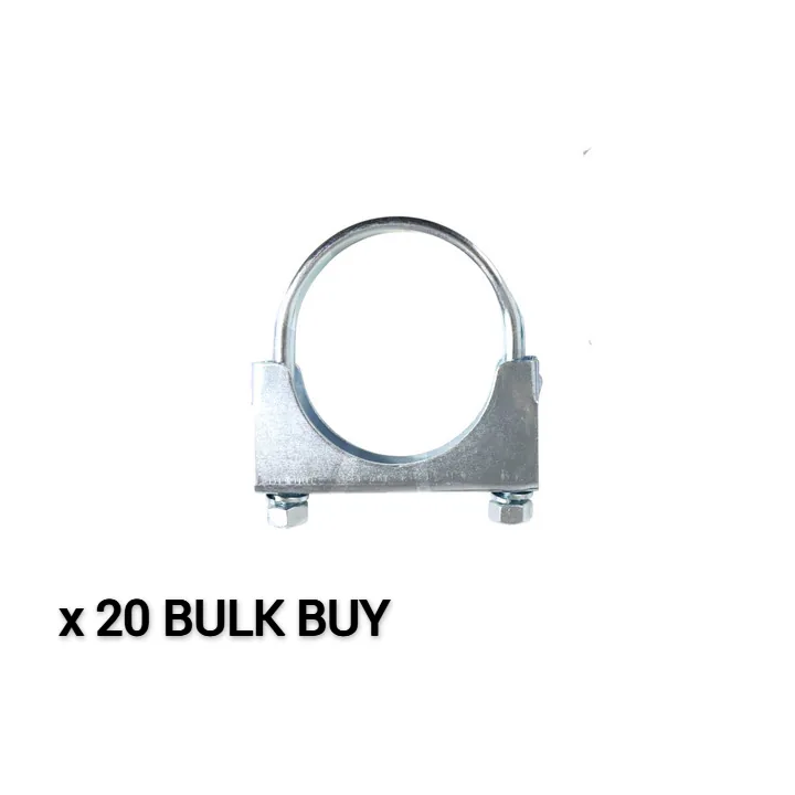 Pack of 20 - U-Bolt Clamp Zinc Plated, Suits 1 7/8in (48mm) OD Flare, On 1 3/4in (44.5mm) OD Tube product image