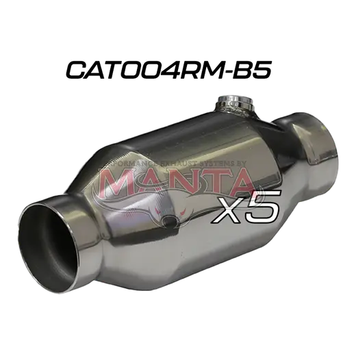 (Pack 5) 2 1/2in Round High Flow 200 CPI Metallic Catalytic Converter product image
