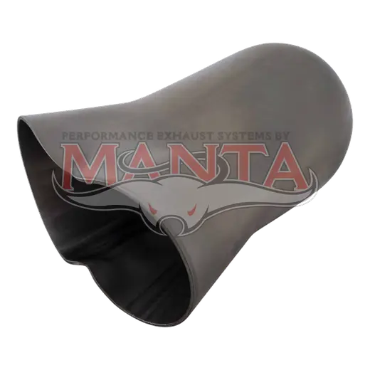 2 x 1 7/8in Inlet, 2in Outlet, Mild Steel Collector Cone product image
