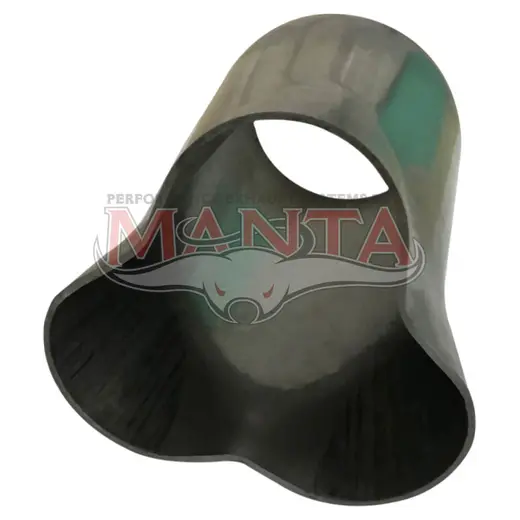 3 x 1 3/8in Inlet, 2in Outlet, Mild Steel Collector Cone product image