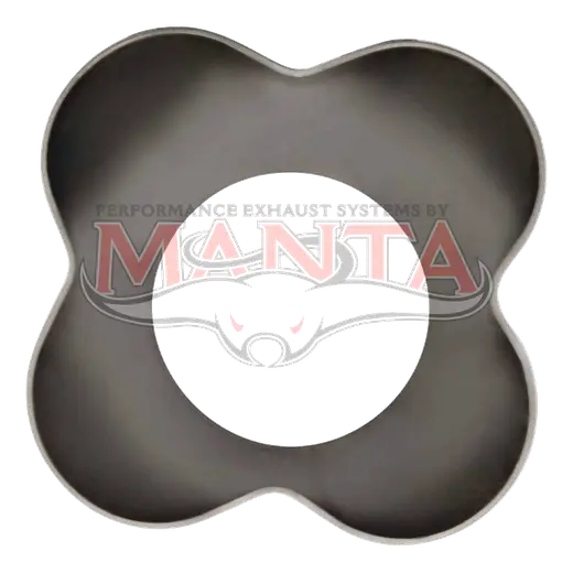 4 x 2in Inlet, 4in Outlet, Mild Steel Collector Cone product image
