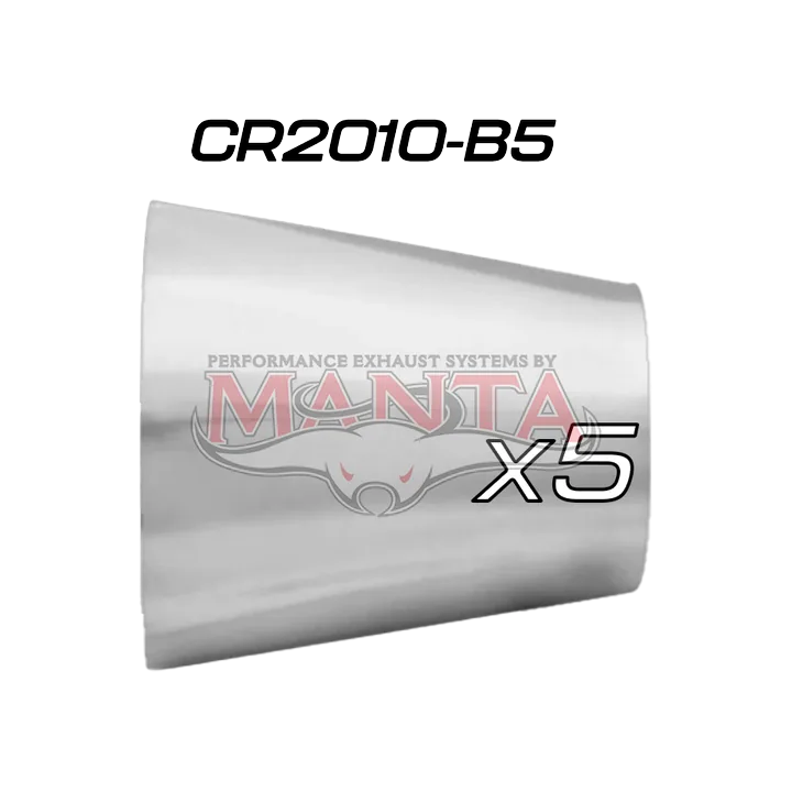 (Pack 5) 2in (50.8mm) to 1in (25.4mm) x 1.6mm, Stainless Concentric Reducer product image