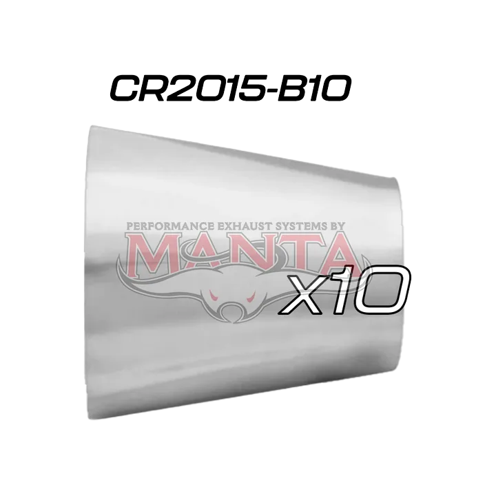 (Pack 10) 2in (50.8mm) to 1 1/2in (38.1mm) x 1.6mm, Stainless Concentric Reducer product image