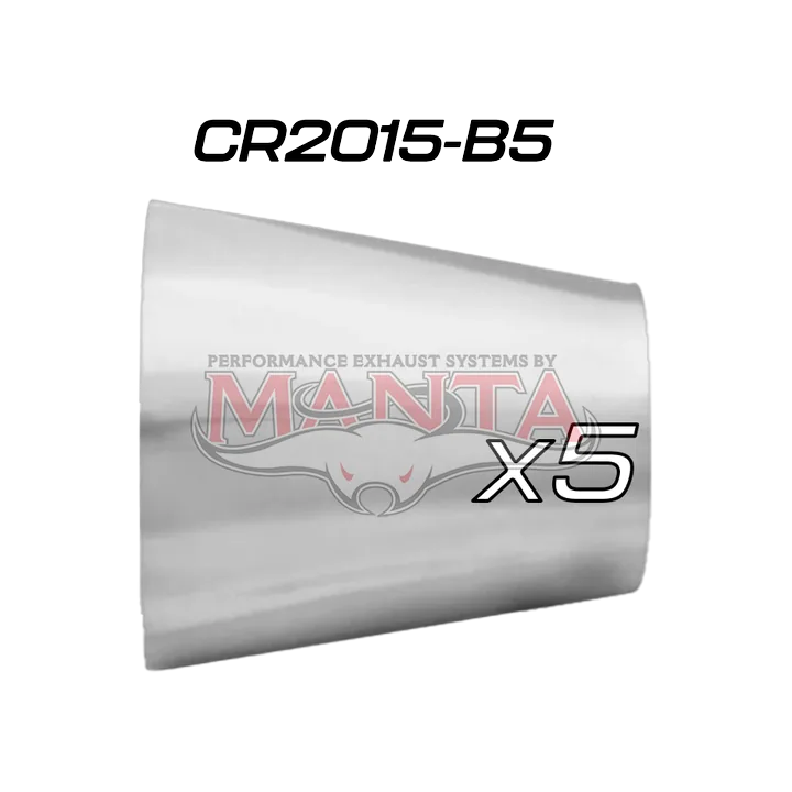 (Pack 5) 2in (50.8mm) to 1 1/2in (38.1mm) x 1.6mm, Stainless Concentric Reducer product image