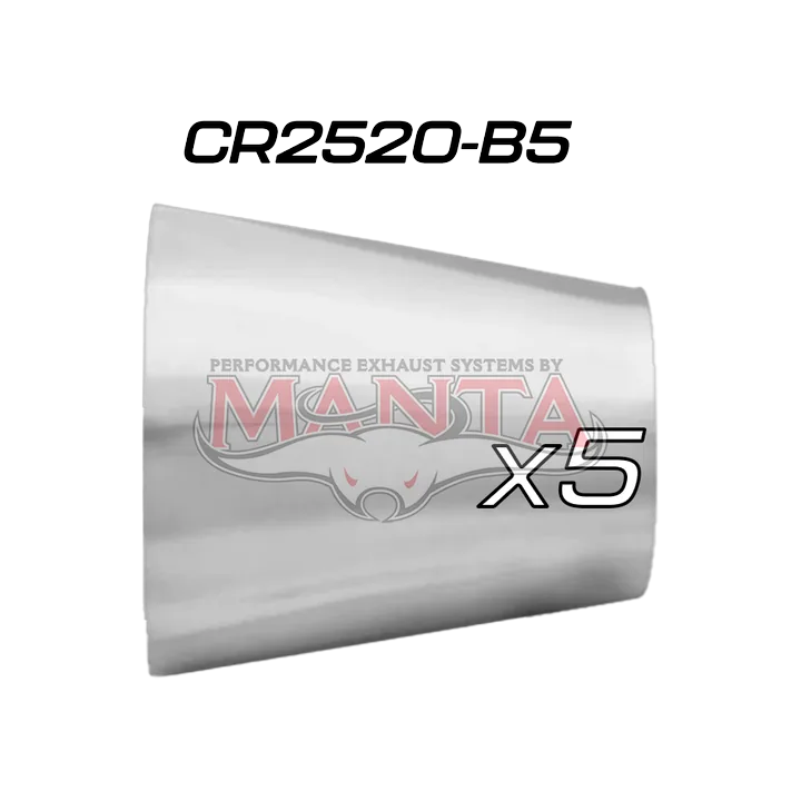 (Pack 5) 21/2in (63.5mm) to 2in (50.8mm) x 1.6mm, Stainless Concentric Reducer product image