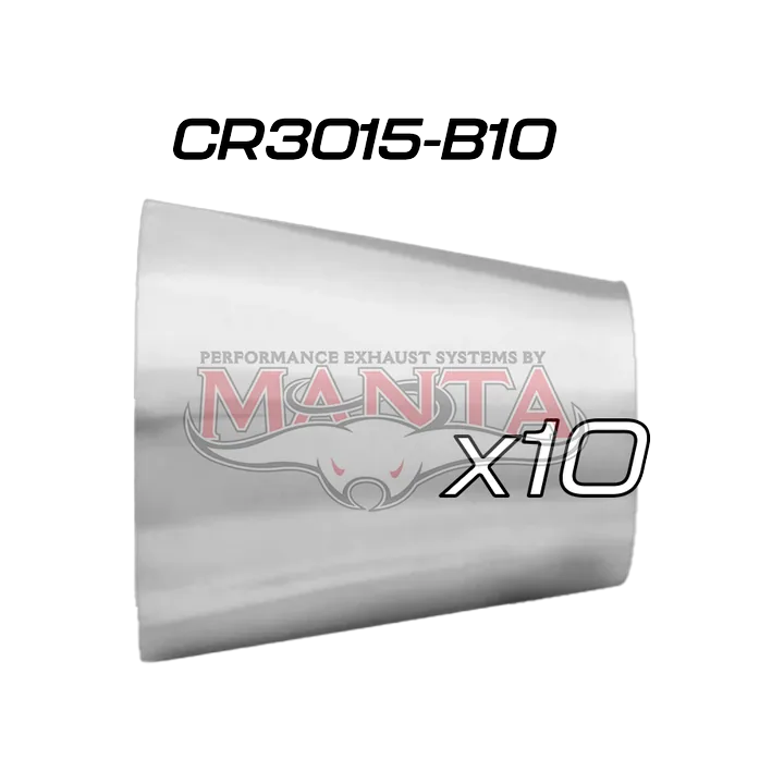 3in (76.2mm) to 1 1/2in (38.1mm) x 1.6mm, Stainless Concentric Reducer product image