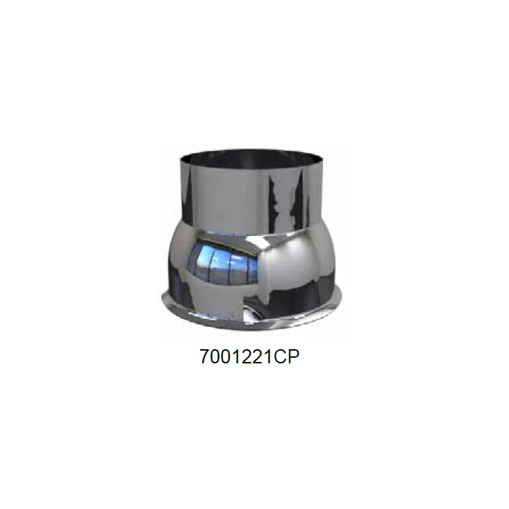 102mm (4in) TRUCK EXHAUST TILT CAB CONNECTOR BELL CHROME product image