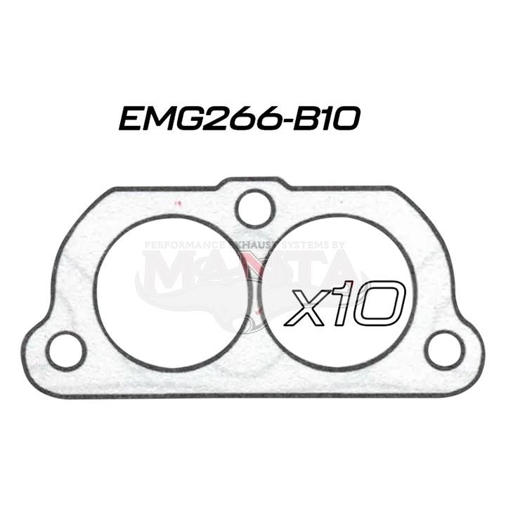 (Pack 10) Genie Toyota/Commodore VL V8 3 Bolt, 2 Port Secondary Gasket product image