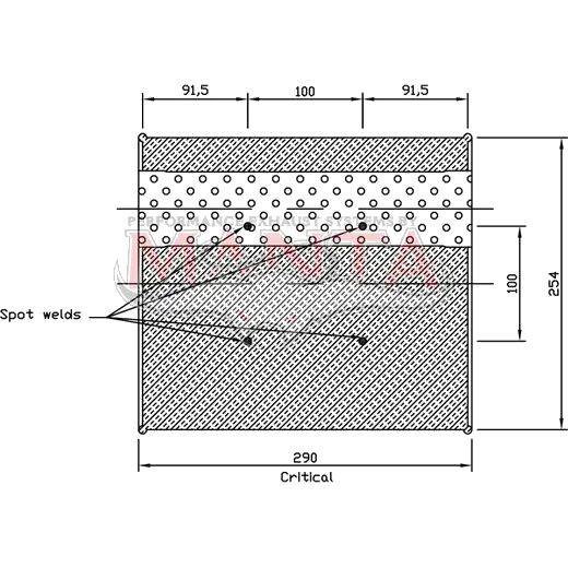 2 1/2in, 10in x 4in Oval Offset/Same Side, 12in (300mm) Long, Megaflow Muffler - Medium - Stainless product image