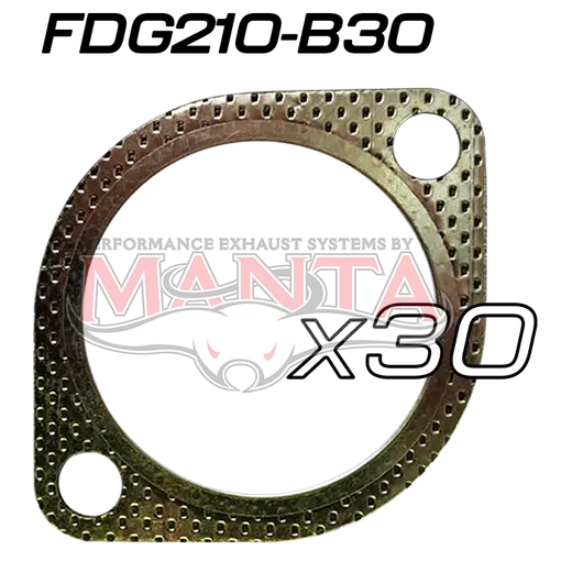 (Pack 30) Universal Ford 2 1/2in 2 Bolt Gasket (Replaces CLG10) 87mm bolt centres product image