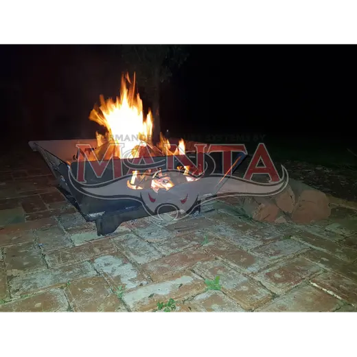 Manta Fire Pit, Laser Cut Flat Packed, Lock Together Installation product image