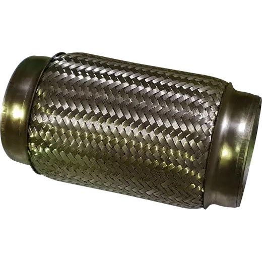 3 1/2in ID x 203mm (8in) Stainless Steel Flex Bellow Double Braided Liner product image