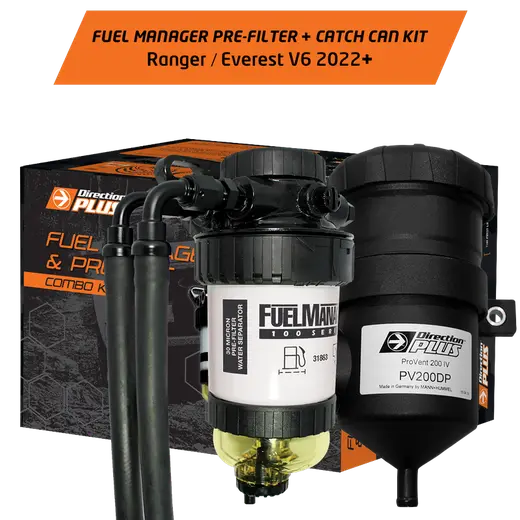 Fuel Manager Pre-Filter + Catch Can Kit for Next Gen Ranger & Everest V6 product image