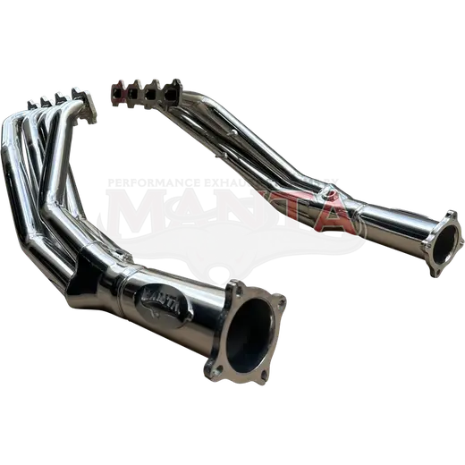 Ford BA - BF Falcon V8 BOSS 4-1, 1 7/8in Primary 3in Outlet Extractor - Ceramic Coated (Silver) product image