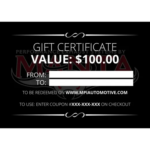 MPIAUTOMOTIVE.COM $100 GIFT CARD product image