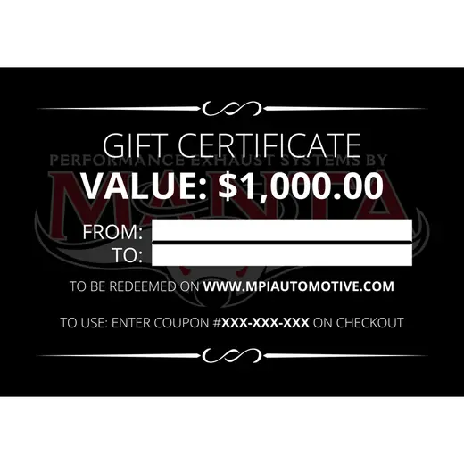 MPIAUTOMOTIVE.COM $1000 GIFT CARD product image