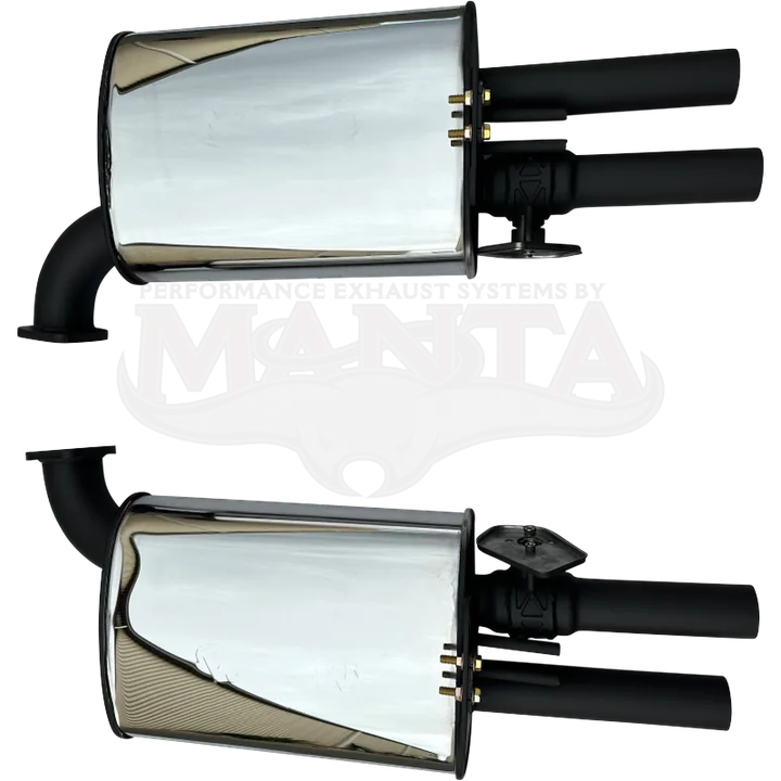 VE VF Ute 2.5in Rear Mufflers (pair) with electronic valves product image