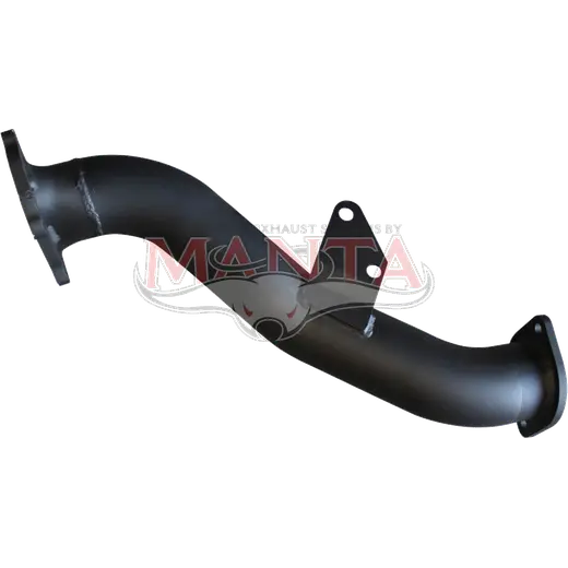 LandCruiser HDJ80-HZJ105 1HDT 3in Dump Pipe Inside Chassis, 4 Bolt Fixed Rectangle Style Flange product image