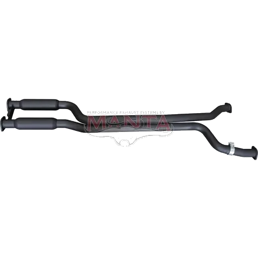 Ford Falcon AU XR8 Ute Dual 2 1/2in Centre Muffler With Perforated Hot Dogs product image
