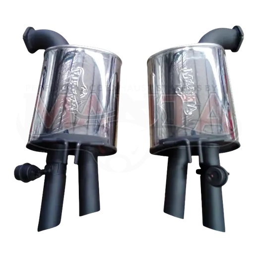 VF Series 1 Only, HSV Incl GTS, Clubsport 3in Dual Rear Mufflers With OEM VACUUM Bimodal Valves product image