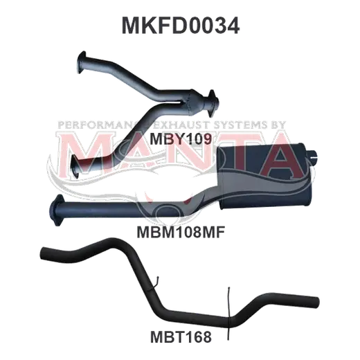 Ford Falcon XH V8 Ute Catback product image