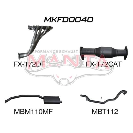 Ford Falcon EA - EL 6 Cylinder Wagon Full System Muffler/Tailpipe product image