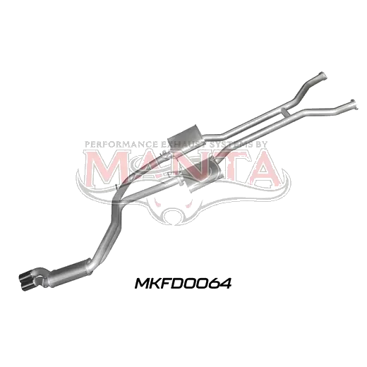 Ford Falcon AU V8 IRS SDN 2.5in Dual Catback Muffler product image