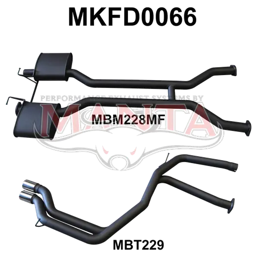 Ford Falcon AU V8 IRS SDN 2.5in Dual Catback Tailpipe product image