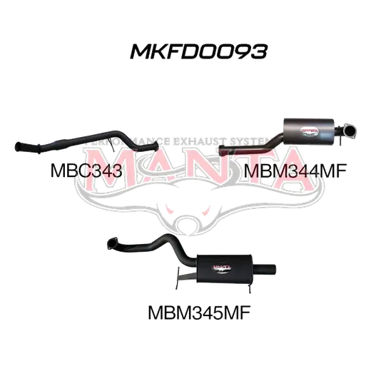 Ford Falcon BA BF XR6 Turbo 3in Single Exhaust off Factory Dump Pipe product image