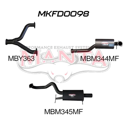 Ford Falcon BA BF V8 Sedan 3in Catback Muffler/Muffler product image